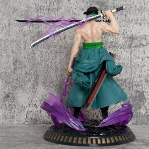 Vente en gros <span class=keywords><strong>Fantastique</strong></span> Dream Flow Figurines à collectionner pour One Piece Petit 20CM Zoro Double Têtes Trois Lames Fait Anime Action - Product Image 4