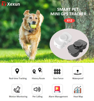 Xexun Animal Gps Tag IP68 Étanche Pet Tracker Gps Suivi Collier Chat Chien Tracker Gps Localisateur pour Chiens avec Geo Clôture