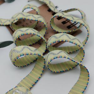 Cinta Elástica Jacquard Brillante Personalizada, Cinta Tejida Elástica Personalizada de 13 mm, Ecológica y de Alta Calidad - Product Image 1