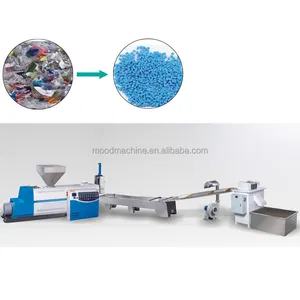 Two Year Warranty Pe Pp Waste Plastic Recycle Recycling Granulator Pellets Line Plastic Pelletizer Machines