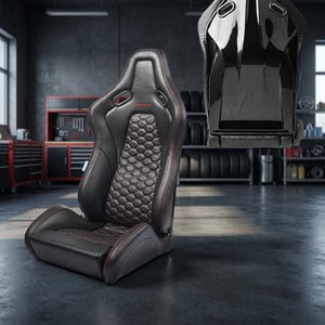 Siège de jeu ergonomique Ace FRP PU avec accoudoirs 3D réglables, dossier haut, chaise de course informatique pivotante avec appui-tête pour bureau - Product Image 1