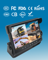 Écran tactile étanche IP68 pour camion de pompiers, moniteur robuste de 10,1 pouces pour véhicules de secours d'urgence