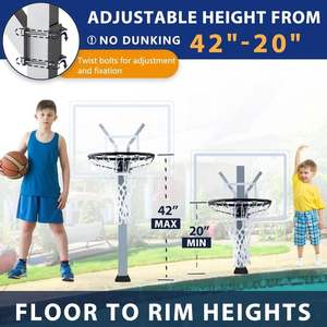 Système <span class=keywords><strong>de</strong></span> <span class=keywords><strong>panier</strong></span> <span class=keywords><strong>de</strong></span> <span class=keywords><strong>basket</strong></span>-ball réglable à longue durée <span class=keywords><strong>de</strong></span> vie pour piscine creusée extérieure - Product Image 6