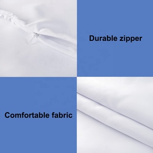 KM Printbare 2-zijdige blanco hot press printbare 10 stuks witte kussenhoes sublimatie kussenhoes met rits - Product Image 3