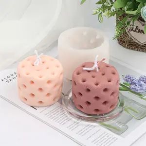 3D Simulation Honeycomb Candle Molds Silicone, DIY Pillar Candle
