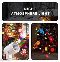 Projecteur de flocons de neige de Noël Salange pour l'extérieur, lumière colorée pour la décoration de la maison, lumière de fête pour les fêtes