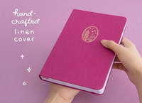 Nouvel arrivage de Carnet de notes personnalisé avec impression et couverture rigide en lin Agenda 2026