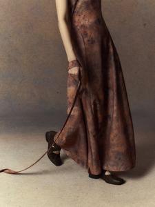 Personnalisé Haute Couture nouvelle robe Style grande jupe longue chinois 2024 début printemps femme coton vêtements femme naturel tricoté - Product Image 5