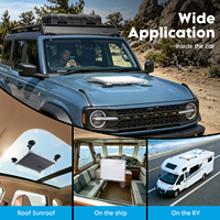 EDUP EP-SK0192S PRO Dudukan Mobil 2-in-1 Starlink V5 dengan Cangkir Hisap Vakum ABS/PC Berkekuatan Tinggi & Puck Magnetik 264lbs