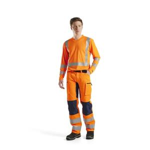 BLAKLADER-Camiseta de manga larga 338310115300S Hi-Vis UV Naranja-EAN 7330509380000 ROPA DE TRABAJO DE LA HI-VIS - Product Image 3
