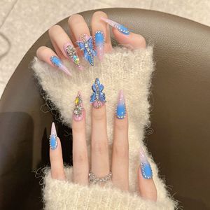 <span class=keywords><strong>Uñas</strong></span> de prensa de Gel pintadas a mano de alta calidad, 10 Uds., hermoso diseño cuadrado de lujo, <span class=keywords><strong>uñas</strong></span> <span class=keywords><strong>acrílicas</strong></span> de prensa de alta calidad <span class=keywords><strong>para</strong></span> dedos - Product Image 5