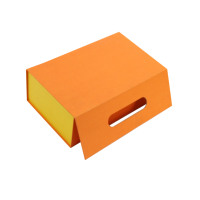 Boîte d'emballage magnétique en carton noir de luxe pour perruques et extensions capillaires, grand format, personnalisable avec logo, vente en gros