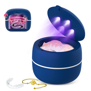 Uv Ultrasonic Cleaner 200Ml For Dentures Braces Jewelry Aligners With Heating Function And Digital <b>Timer</b> - Product Image 1