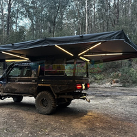 Tente Auvent Rétractable à Coque Dure en Aluminium 270 Degrés, Étanche Pour Camping et 4x4 Automobile