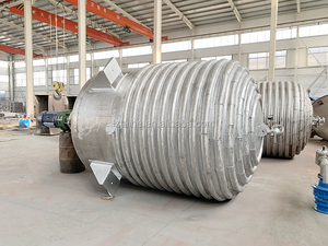 공장 낮은 가격 10000l limpet 코일 반응기 탱크 선박 스테인리스 원자로 - Product Image 6