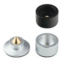 Accessoires de haut-parleur conique de haute qualité, support à pointes, amortisseur de vibrations audiophile HIFI, coussinets d'amortissement 1,0-5W, boîte de 4 pièces