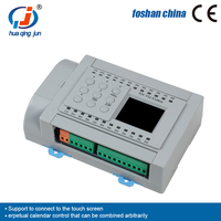 Huaqingjun 12-in 12-out Salida de relé PLC 2AO 0-5V 0-10V WIFI Aplicación de teléfono PLC programable para Smart Home