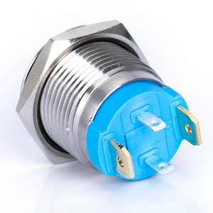 16mm không thấm nước IP65 IP67 chiếu sáng vòng ánh sáng tạm thời thiết lập lại loại 20A lớn hiện tại 1NO kim loại <span class=keywords><strong>Brass</strong></span> chuyển đổi ánh sáng push <span class=keywords><strong>button</strong></span> - Product Image 4