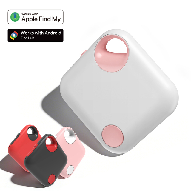 RSH Type C Rechargeable Dual Smart Tag MFi Google Certified Key Finder Locator GPS Tracker Compatible with Apple and Android