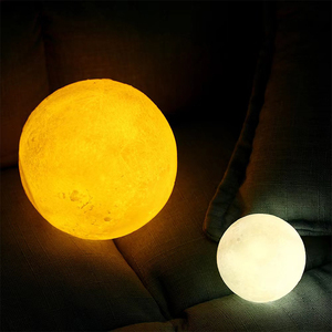 Luces De Luna 3D JAIYI, luces de modelado de Luna LED controladas por sensor táctil recargable para decoración de dormitorio - Product Image 4