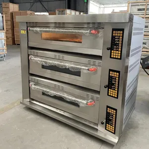 sales reasonable price gas oven pizza 3 deck arabic bread gas oven bakery oven commercial gas