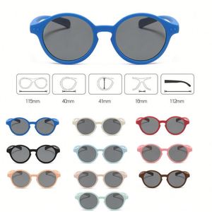 Gafas de Sol Redondas de Silicona para Bebés, Niños y Niñas, con Protección UV400, Polarizadas, con Correa, Diseño Personalizado con Logotipo, 2025 - Product Image 5