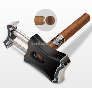 Nouveau coupe-cigares de luxe portable multifonctionnel 4-en-1 en acier inoxydable en forme de V, doublement pliable, avec porte-cigares - Product Image 4