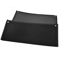 Support mural pliable pour affiches et panneaux, avec attaches auto-agrippantes pour patchs noirs, pour rangement de patchs et présentation de tissus