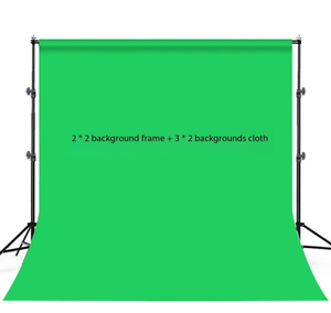 Professionele Fotografie Groen Scherm Achtergrond 2*3M Verstelbare Stands Met Groene Achtergrond - Product Image 2