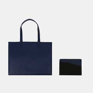 Leather Landscape Tote <b>Bag</b> + Card Holder - Product Image 1