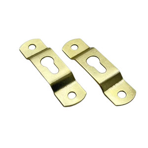 Gold Plated Double Hole Concealed <b>Picture</b> <b>Frame</b> Hanger Medium Size Iron Hook For Photo Mirror <b>Frame</b> Wall <b>Mounting</b> - Product Image 1