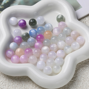 Cuentas de resina que cambian de color, 8 mm, reactivas a los rayos UV, cuentas redondas sueltas para accesorios de fabricación de joyería DIY - Product Image 2