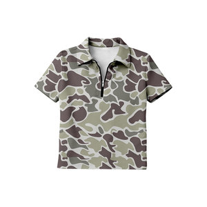 Camiseta BT1729 con estampado de camuflaje marrón personalizada para bebé niño, camiseta de manga corta para bebé, ropa de verano - Product Image 2