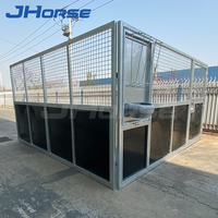 Écuries Portables Économiques avec Toit pour Chevaux, Clôture Extérieure Personnalisée et Boxes