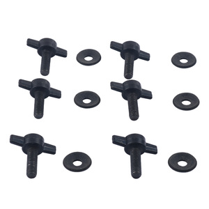 Mushroom Head Bolts 8mm Carbon Steel Black Oxide With Washers For Jeep Roof Mounting - Product Image 1