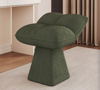 Chaise de maquillage pivotante capitonnée de luxe léger, mobilier moderne pour bureau à domicile et salon, avec porte-manteau intégré