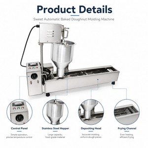 Máquina Automática para Moldear Donas Horneadas, Línea de Producción de Donas Pequeñas en Forma de Bola, Máquina para Hacer Donas Redondas Fritas - Product Image 4