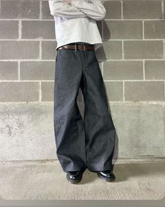 <span class=keywords><strong>Jeans</strong></span> da Uomo in Denim Nero Indaco di Alta Qualità 14-16 OZ, Pantaloni Personalizzati in Denim Grezzo Selvedge - Product Image 3