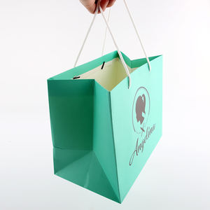 <span class=keywords><strong>BTO</strong></span>-Bolsa de regalo con logotipo personalizado, bolsas de papel de compras de marca brillante con asas de cuerda - Product Image 3