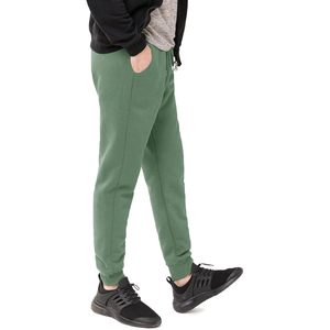 Men's Warm Fleece Sweatpants Sherpa <b>Lined</b> Winter Track <b>Pants</b> Rib Bottom Green 3XL - Product Image 2