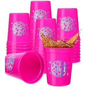 Vasos para Despedida de Soltera de 16 oz, Duraderos, Reutilizables, de Plástico, con Impresión de Serigrafía, para Recuerdos con Temática de Discoteca - Product Image 3