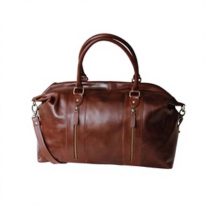 Bolsa de Viaje Unisex Portátil de Gran Capacidad con Cierre de Cremallera, Impermeable, Duradera y Ligera, de Cuero Genuino Vintage, 76-120L+ - Product Image 4