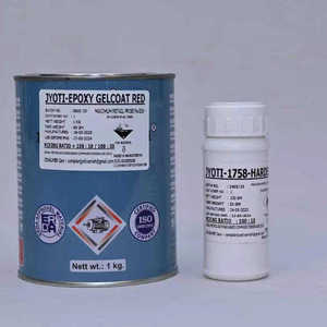 Jyoti Epoxy Gelcoat Red with 1758 Hardener High Strength Protective Coating <b>Resin</b> for Industrial Surface Finish - Product Image 4