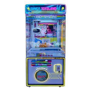 FANCY TOYS LAND X2 Jeu d'arcade à monnayeur avec griffe à prix, attrapeurs de peluches à lumières néon pour lieux de divertissement - Product Image 1