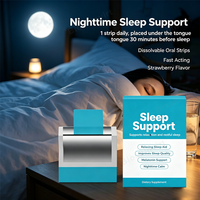 Bandes buvables OEM pour le sommeil, végétaliennes, sans sucre, à dissolution orale, supplément de sommeil, vitamine mélatonine, bandes de sommeil à dissolution orale