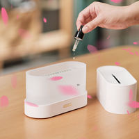 Vente directe ultrasonique Air huile essentielle lampe flamme de feu lampe led 7 couleurs avec brume arôme diffuseur d'huile essentielle pour chambre à coucher