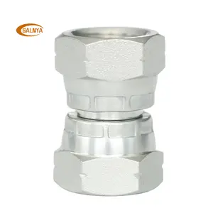 Aço carbono bsp feminino 60 graus cone fio britânico crimp bspp acessórios Adaptador Hidráulico Mangueira End Fittings 3B