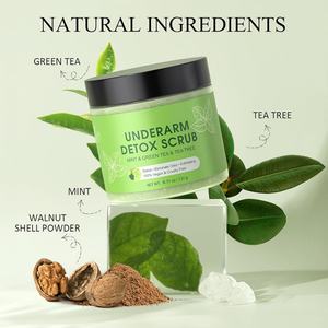 Exfoliante Corporal Detox para Axilas de Marca Privada Personalizada con Té Verde, Árbol de Té y Polvo de Cáscara de Nuez - Product Image 3