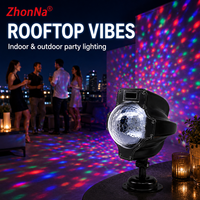 Projecteur LED étanche ZhonNa pour effet de neige, lumière laser de scène extérieure, lampe de jardin à neige mobile pour l'éclairage de scène de Noël