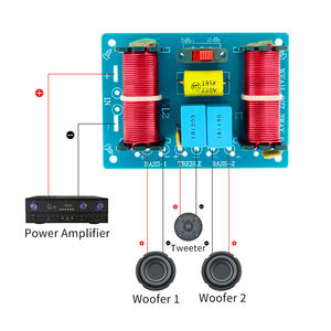 Профессиональный 1 тройной 2 басовый динамик дополнительный делитель частоты Hi-Fi аудио кроссовер 3 Way 100W WEAH 307 - Product Image 6